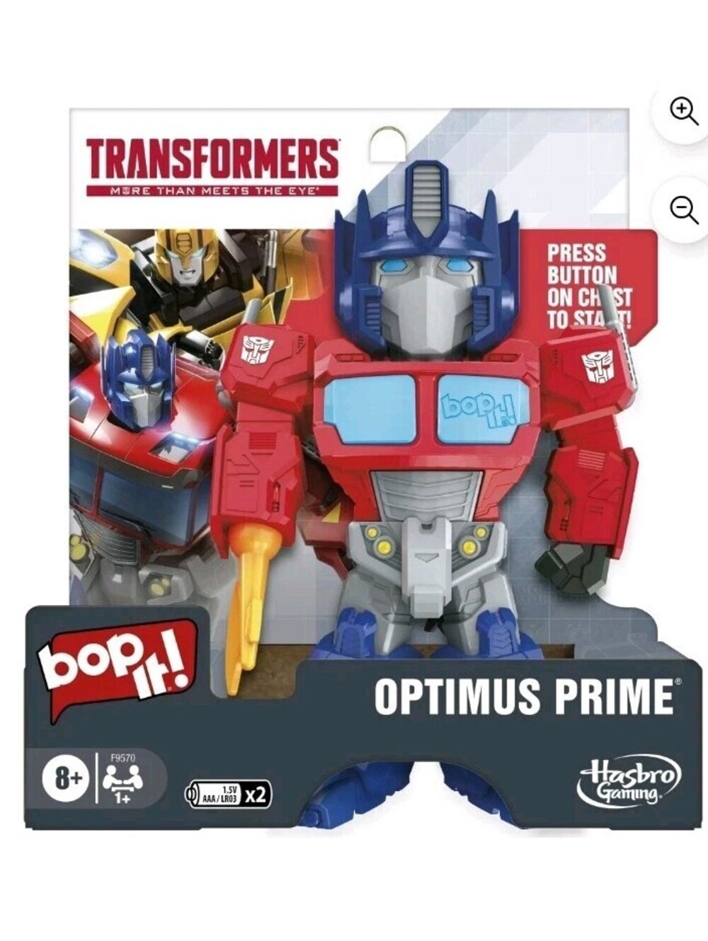 Bop It! Optimus Prime Transformer Edition Game NEW 8+